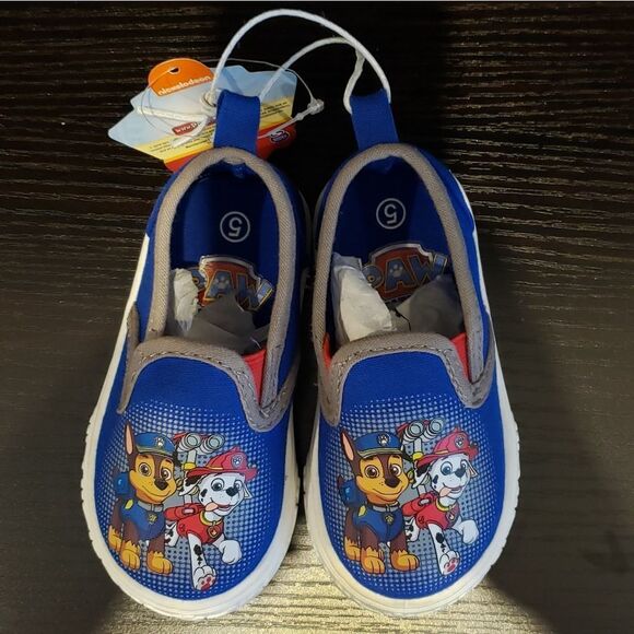 Paw Patrol Toddler Boys Casual Blue Canvas Shoes - Size 5 - NEW! - Picture 8 of 8